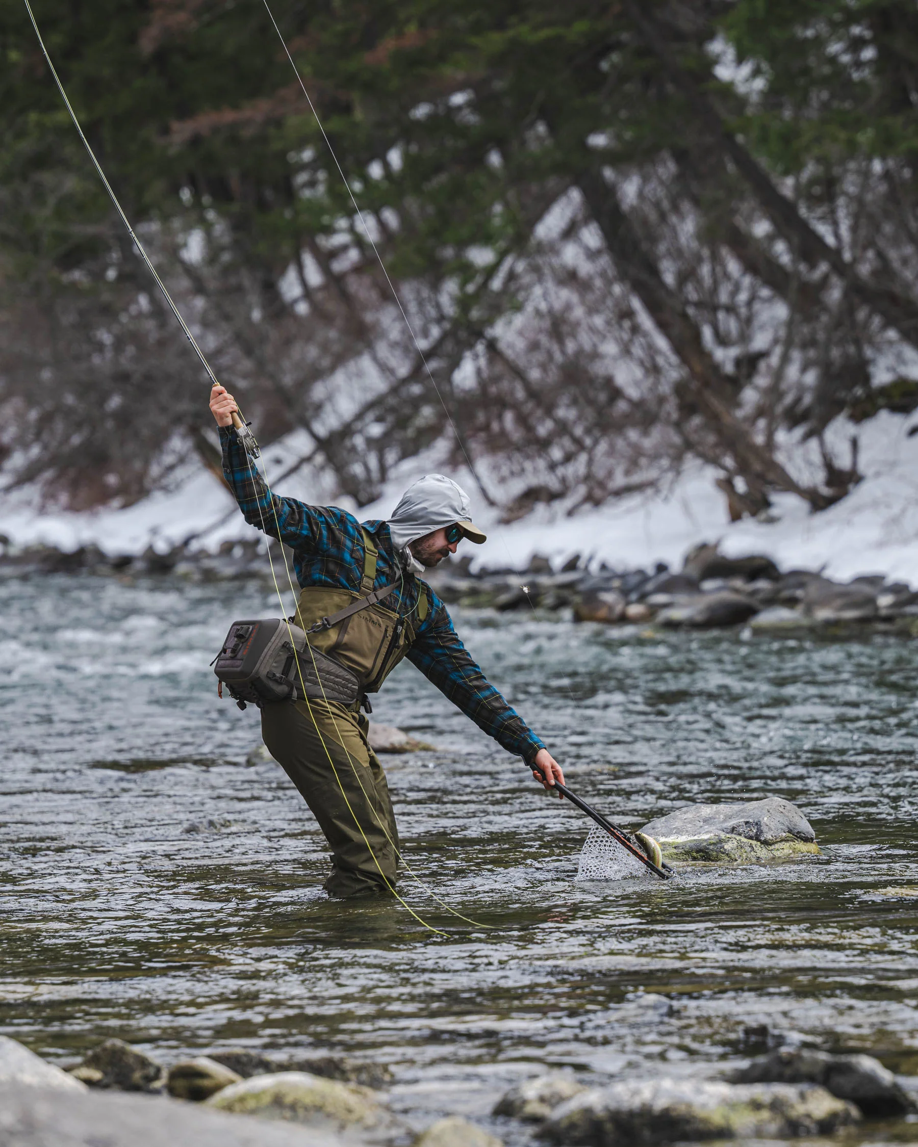 Men's Freestone Z Bootfoot Waders - Rubber Sole - Image 4