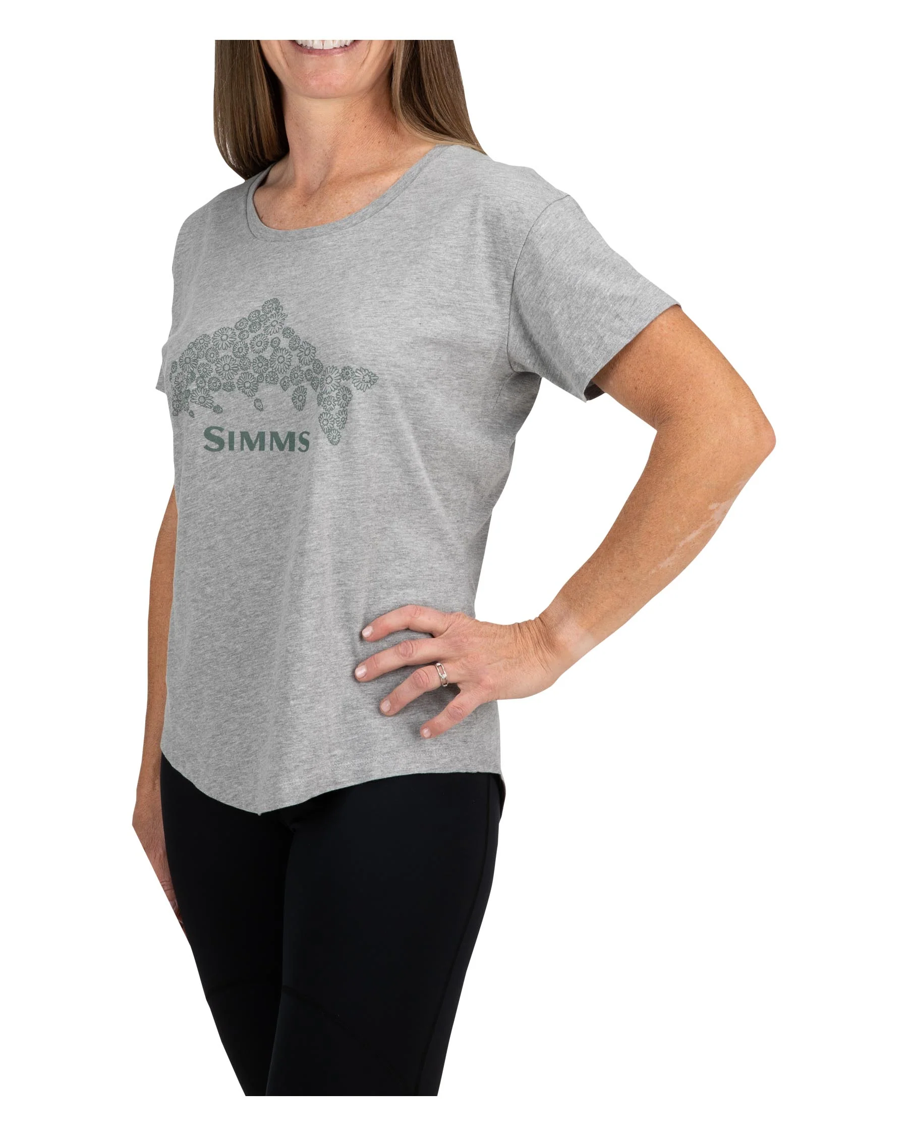 Women's Floral Trout T-Shirt - Image 3